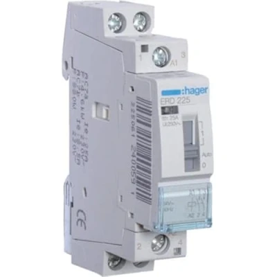 Afbeelding van Hager magneetschakelaar ac erd 2no 25 1 400v 5 3 kw u spoel 24v 50hz 60hz erd225