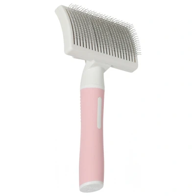 Afbeelding van Zolux Anah Slickerborstel Intrekbaar Roze / Wit M 9X5X17,5 CM (411682)