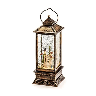 Afbeelding van Kerstlantaarn met sneeuwpoppen Konstsmide 27 cm (LED, Batterijen, Timer)