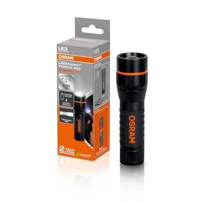 Afbeelding van OSRAM LEDinspect TORCH 450 ESSENTIAL, zoomfunctie, 450lm helderheid, 6500K, 3 lichtstanden, LED inspectielamp
