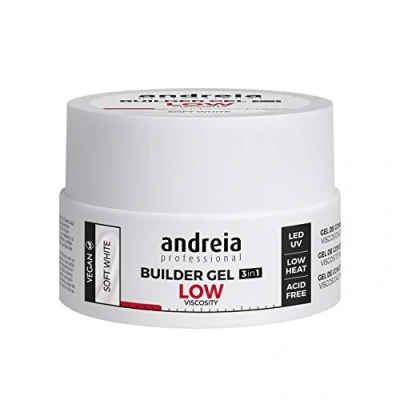 Afbeelding van Andreia Professional Profection Builder Gel 3 in 1 Triphasic nagelconstructie Zacht wit 22g