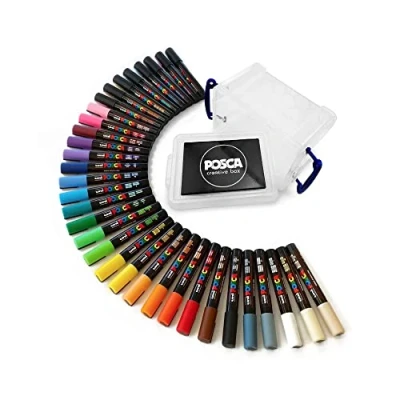 Afbeelding van Posca Paint Marker Pen PC 5M Full Range 33 Set