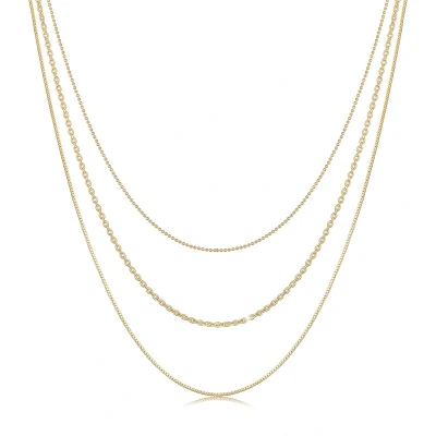 Afbeelding van Elli Layer LOOK Ketting goldcoloured, Dames, Maat: 45, Gold coloured