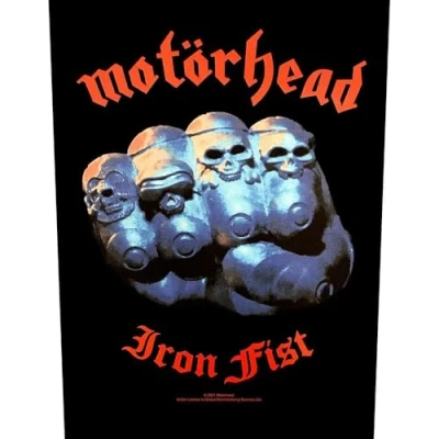 Afbeelding van Motorhead Iron Fist Rugpatch Zwart