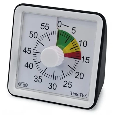 Afbeelding van TimeTex Timer Compact 60 min Geluidloos Stoplicht