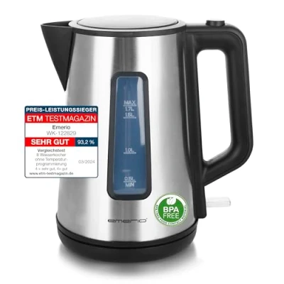 Afbeelding van EMERIO WK 122829 Waterkoker Zilver, Zwart