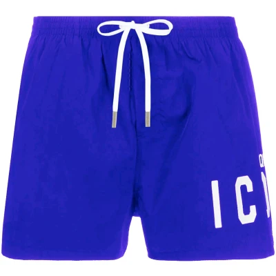 Afbeelding van Dsquared2 Icon Zwembroek Blauw &amp; Wit