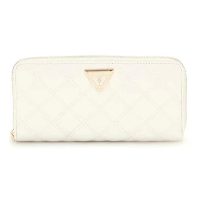 Afbeelding van GUESS portemonnee Giully II SLG Zip Around Wallet Cream White crème