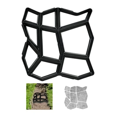Afbeelding van Relaxdays tuinpad mal tuintegel beton gietvorm sierbestrating tuinmal cement