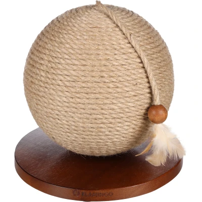 Afbeelding van &quot;Interactief Kattenspeeltje Krabbal Vermaak voor je kat&quot; Bruin / ∅ 24,50 cm 23 H