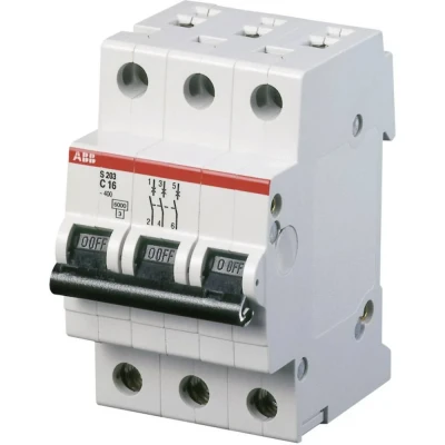 Afbeelding van ABB 2CDS253001R0254 S203 C25 Zekeringautomaat 3 polig 25 A