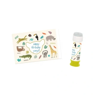 Afbeelding van Folat 68357 Bellenblaas Sticker Zoo Party 6 stuks