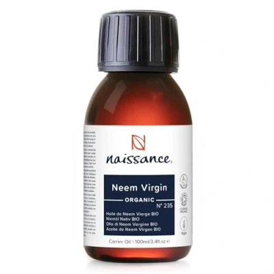 Afbeelding van Naissance Koudgeperste Neemolie BIO (nr. 235) 100ml Neem Olie Natuurlijk, Ongeraffineerd, Gecertificeerd Biologisch, Veganistisch, Geen GGO