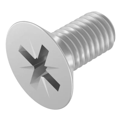 Afbeelding van SECCARO Verzinkschroef M6 x 12 mm, roestvrij staal V2A VA A2, DIN 965, kruiskop/pZ, volledige schroefdraad, 20 stuks