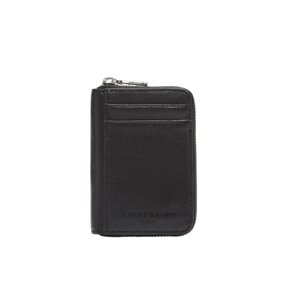 Afbeelding van LIEBESKIND BERLIN Leren portemonnee Eliza Wallet Black zwart