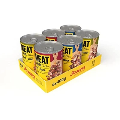 Afbeelding van Voordeelverpakking: 24x400g Josera Meatlovers Menu Mix (3 soorten) nat hondenvoer
