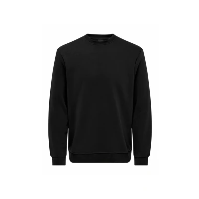 Afbeelding van ONLY &amp; SONS Onsconnor Reg Crew Neck Sweat Noos Sweatshirt voor heren, zwart, S