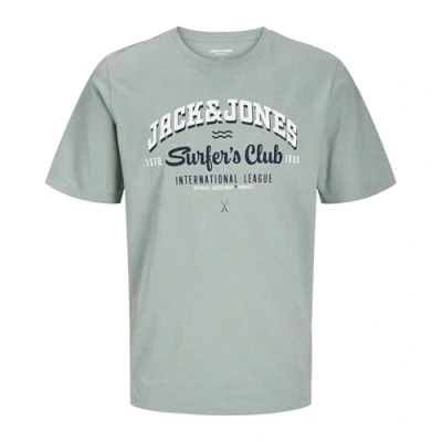 Afbeelding van Jack &amp; Jones Junior Jjelogo TEE Oneck JNR Tshirt print voor kinderen, Maat: 128, Iceberg green