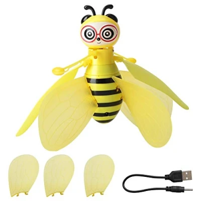 Afbeelding van Flying Bee Toy, Rc Infrarood Inductie Drone Helikopter Met Shining Led Light Handbediend Speelgoed Voor Jongen En Meisje