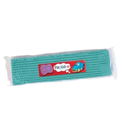 Afbeelding van Plasticine One Colour Slab 400g Mint, modelleerstof voor professionele animatoren en modelbouwers, droogt nooit uit, maakt sculpturen, modellen stop motion animaties