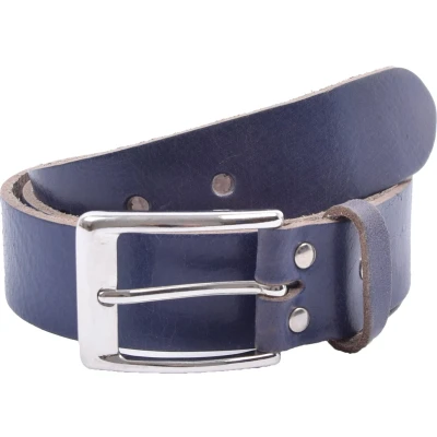 Afbeelding van Prachtige Jeans Blauwe Leren Riem 3.5 cm Breedte 95 Lengte