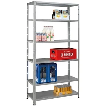 Afbeelding van Avasco rek Clicker 100, ft 193 x 100 40 cm, 6 legborden, gegalvaniseerd