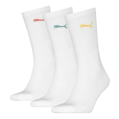 Afbeelding van PUMA Uniseks crew sock 3P, White Combo, 47/49 EU
