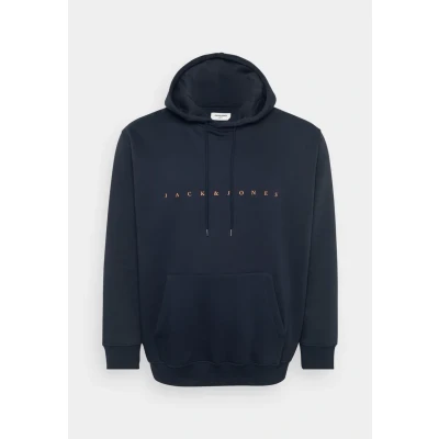 Afbeelding van JACK &amp; JONES Plus Size hoodie met printopdruk donkerblauw