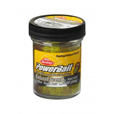 Afbeelding van Powerbait Trout Bait Natural Scent (50 g) Kleur : Glitter Kiwi Cool