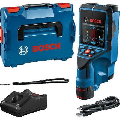 Afbeelding van Bosch Professional D Tect 200 C Leidingzoeker Inclusief 1x Accu 12V GBA 2.0 Ah USB Kabel Handlus L Boxx