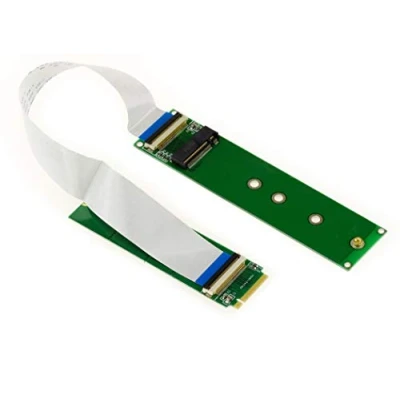 Afbeelding van KALEA INFORMATIQUE Verlengkabel voor M.2 NGFF poort, M2 PCIe M Key AHCI of NVMe SSD ondersteuning met 20 cm zacht tafelkleed