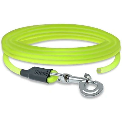 Afbeelding van 5m ronde riem, sleepriem, neon geel, hondenriem, trainingsriem, zeer stevig, vuil en waterafstotend