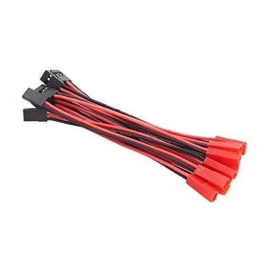 Afbeelding van OliYin 10 stks JR Futaba mannelijke servo connector plug naar JST vrouwelijke adapterkabel 20awg 10cm siliconen draad voor RC Lipo batterij (pak van 10)