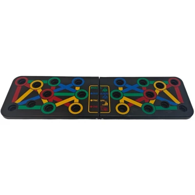Afbeelding van Push up Board 14 in 1 Multifunctioneel Fitnessbord voor Thuis en Sportschool Opvouwbaar Inclusief Handgrepen