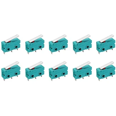 Afbeelding van Fasizi 10Pcs KW4 3Z 3 Rechte Schacht 3D Pritner 3pin Micro Endstop Schakelaar Limit SS 5GL