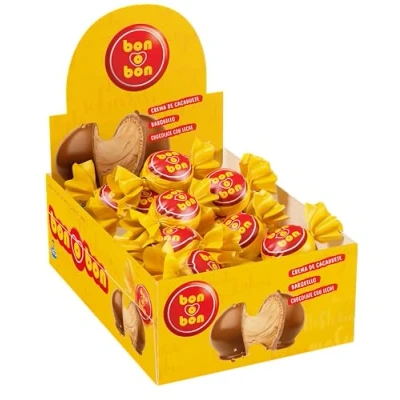 Afbeelding van ARCOR Bon o Original , Melkchocolade en wafeltjes gevuld met pindakaas, Argentijns product, doos 450 g