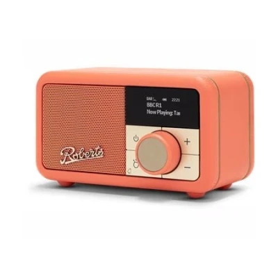 Afbeelding van Roberts Revival Petite 2 mini DAB+ en FM radio met Bluetooth ontvangst, Pop Orange