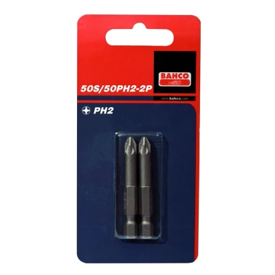 Afbeelding van Bahco x2 bits ph3 50mm 1/4&quot; dr standard 59S/50PH3 2P