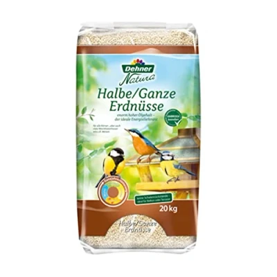 Afbeelding van Dehner Natura wildvogelvoer, halve/hele pinda‘s, 20 kg