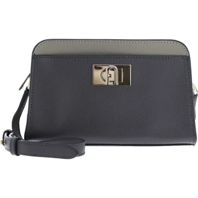 Afbeelding van FURLA Leren Schoudertas 1927 Mini Crossbody Soil + Marmo C Perla E Donkergrijs