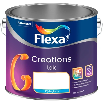 Afbeelding van flexa creations lak zijdeglans 3026 spacious grey 0.75 ltr