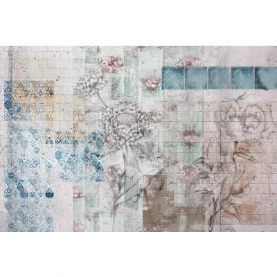 Afbeelding van Komar Vliesbehang Patches 400x260 cm (breedte x hoogte) (1 stuk)
