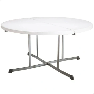 Afbeelding van Bijzettafel Lifetime Wit 152 x 75,5 cm Staal Plastic