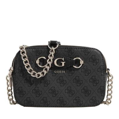 Afbeelding van Guess IZZY Camera BAG Schoudertas, Dames, Maat: One Size, Coal