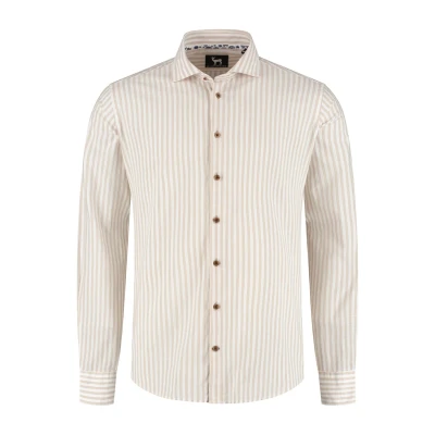 Afbeelding van Gents Blumfontain balkstreep beige Maat XXL