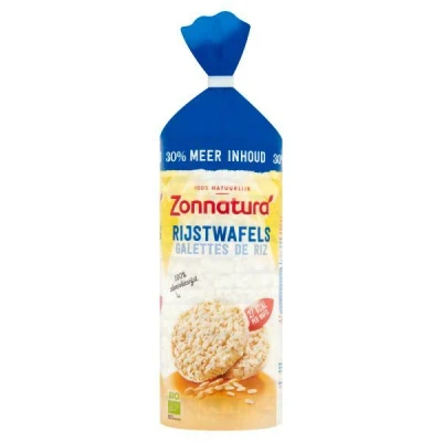 Afbeelding van Zonnatura Rijstwafel naturel bio 130 g