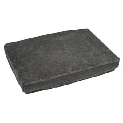 Afbeelding van Matras overtrek met elastiek Teddy Grijs 80x55x10 cm
