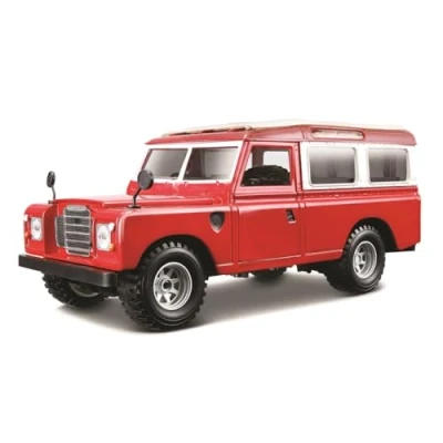 Afbeelding van Bburago 18 22063 Land Rover Serie II modelauto op schaal 1:24, rood, large