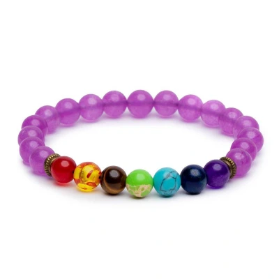 Afbeelding van Badu Chakra Armband Violet Kwarts Rechtvaardigheid
