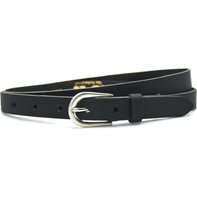 Afbeelding van Take it zwarte riem dames riemen Smal Riemmaat 85 Totale lengte 100 cm Smalle leren